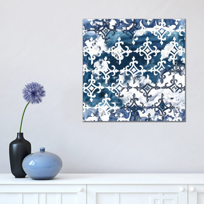 Indigo Impression VIII by June Erica Vess - Wrapped Canvas Print