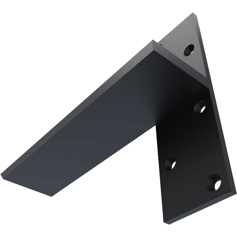 Fixation murale flottante en acier robuste, H 10 po x l 8 po x P 2,5 po