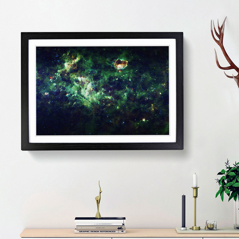 Universe Vol.33 in Abstract - Picture Frame Graphic Art Print, 36cm H x 48cm W x 2cm D, Black Framed