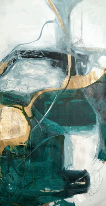 Bloquer III Print by Kelly O'Neal, 47" H x 24" W x 1.5" D