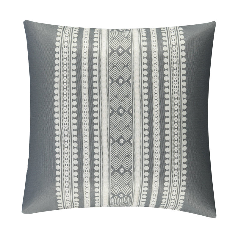 Housse de coussin Barani, 18 po x 18 po, gris