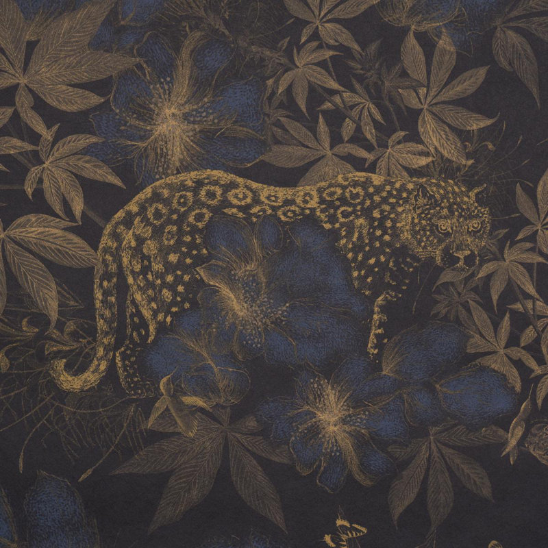 Schumacher X Katie Lydon Nocturnum Wallpaper, Blue
