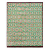 Hand Knotted Wool Geometric Area Rug