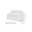 Polyester Box Cushion Sofa Slipcover