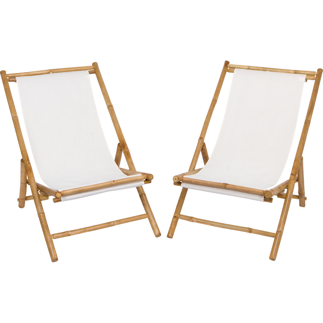 Hyland Folding Beach Chair Rosecliff Heights Fabric 