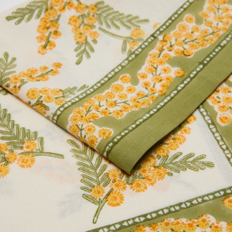 Serviettes Sebring - Vert et jaune - 19 po x 19 po , Vert et jaune
