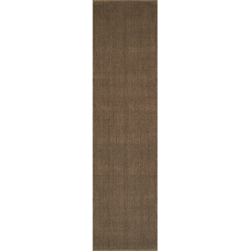 Tapis en laine Dionne Fudge, Tapis de couloir 2 pi 3 po x 7 pi 6 po