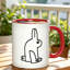 Ceramic Coffee Mug Featuring The Duck Vs Rabbit Illusion, Perfect for Tea, Milk, Or Water.
