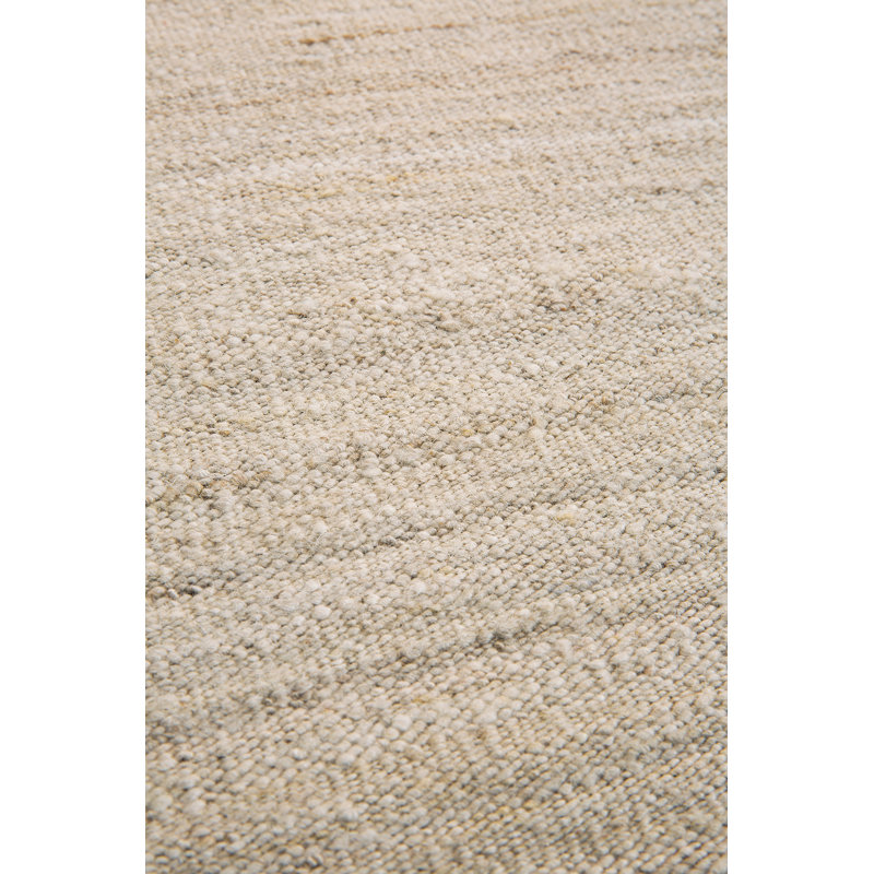 Essentials Wool Area Rug in Beige, Rectangle 6'6.5" x 9'10"