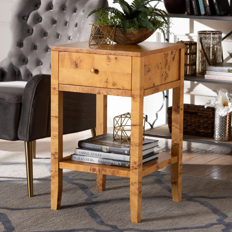 Table de chevet 1 tiroir Dusten