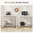 Manual Height Adjustable Standing Desk with Storage Shelf, Portable Mobile Computer Desk-974665865