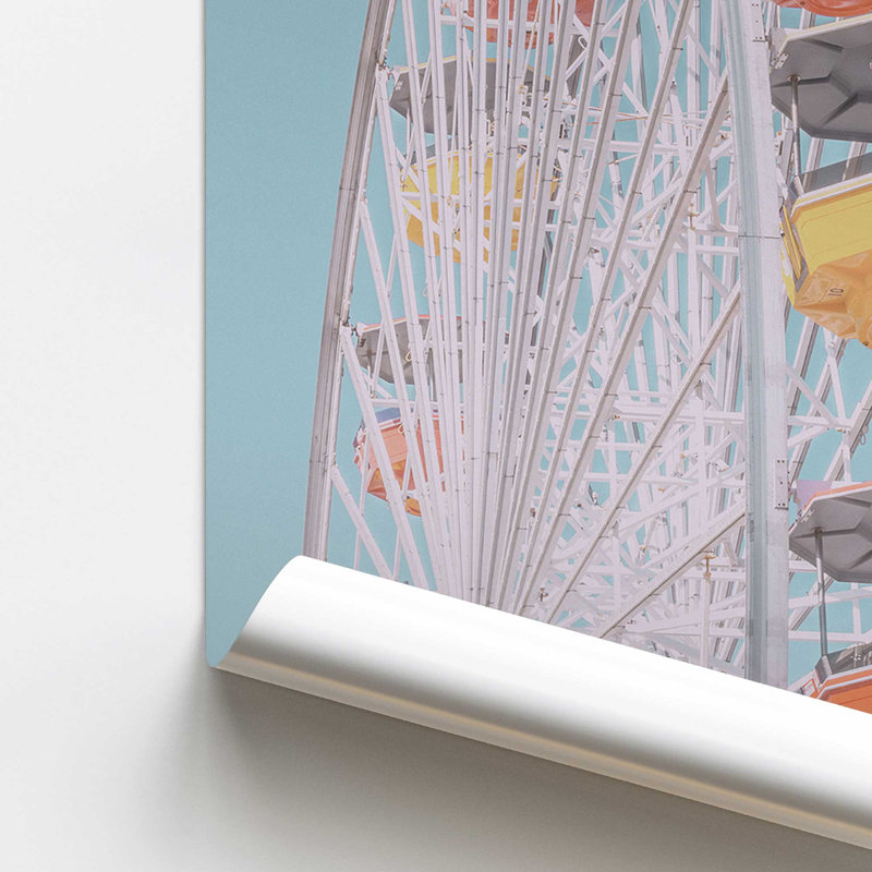 «Pastel Carnival Ride», reproduction d'art, H 24 po x l 18 po, Impression sans cadre