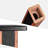 60cm Wood Grain Fixed Height Speaker Stand Universal Floor Pair Heavy Duty Surround Sound Studio Monitor Stand For Home Theaters With Sand Filling Tuning Function