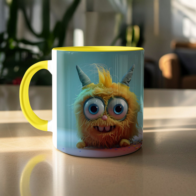 Ceramic Coffee Mug, Yellow