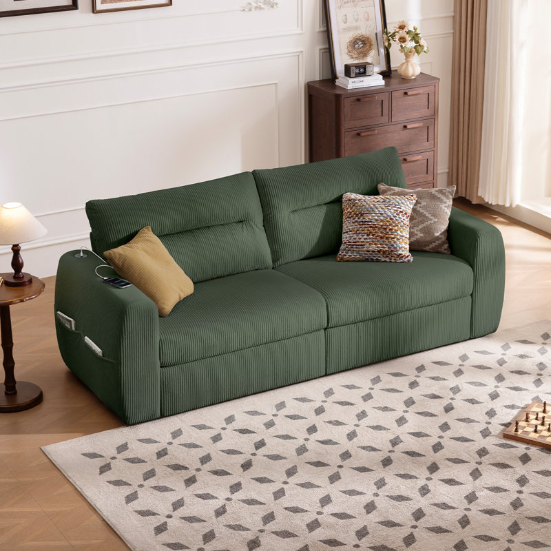 Canapé avec rangement 88,6 po, Green