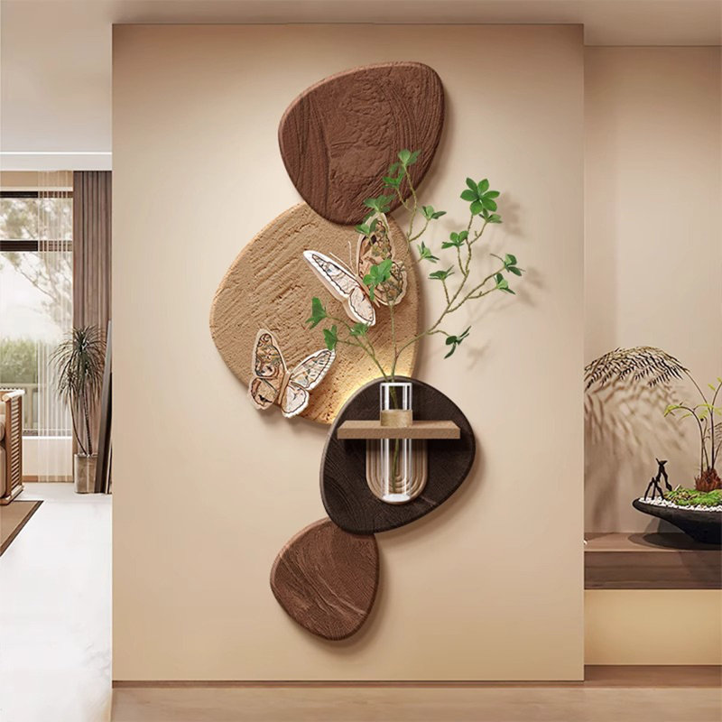 Coffee Free Form Sandstone Wall art, 62.99" H x 31.5" W x 1.97" D, Coffee
