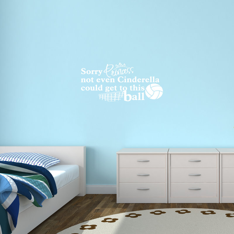Text & Numbers Wall Decal, White