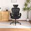 Chaise de bureau ergonomique robuste de 500 lb, chaise de jeu en filet respirant avec dossier réglable, appui-tête et soutien lombaire, chaise de bureau d'ordinateur avec accoudoirs rabattables 2d-1961363430