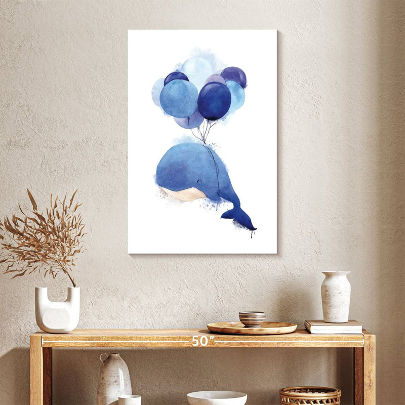 Vol de baleine bleue, H 36 po x l 24 po