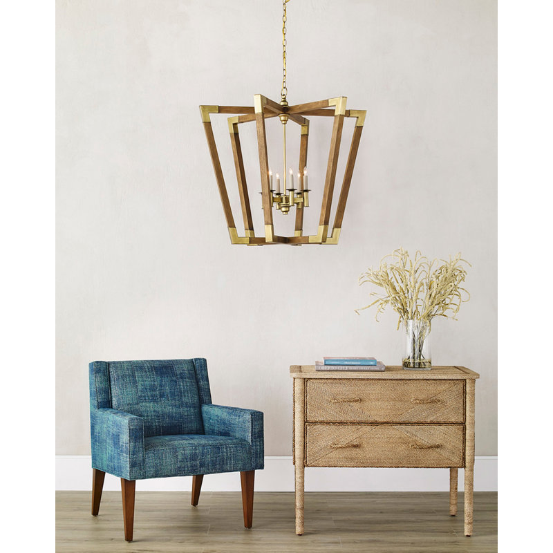 Lustre géométrique unique à 6 lumières Bastian