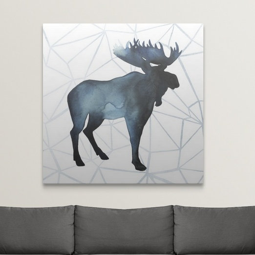 «Safiyah Animal Silhouettes III», Grace Popp, impression, H 35 po x l 35 po x P 1,5 po, Toile