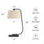 Lampe de chevet en métal et ampoule Broghin à intensité variable USB et Type-C Broghin