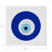 Evil Eye White Cotton Sateen Dinner Napkins