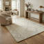 Tapis intérieur beige / crème Boho de 8 pi x 11 pi (7 pi 10 po x 10 pi 10 po) de style branche, tapis moderne, à poils moyens et résistant aux taches-1882217126
