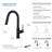 KIBI Fusion Pull Down Kitchen Faucet with and with Soap Dispenser-93722903