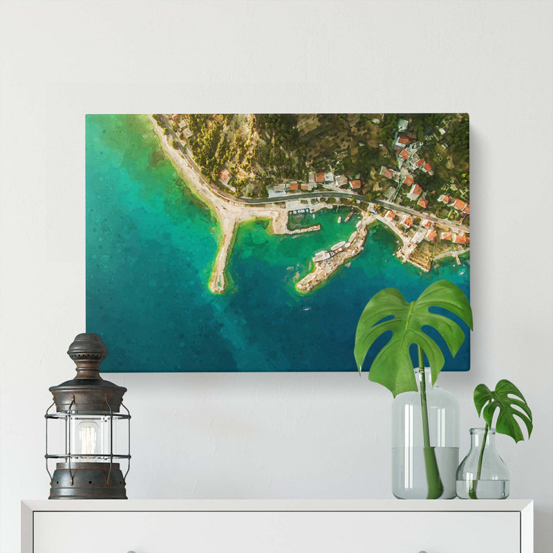 Croatia from Above - Wrapped Canvas, 60cm H x 91cm W x 3cm D
