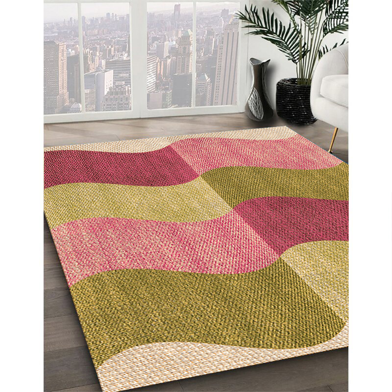 Tapis 100% à motifs lavables à la machine 2989 Pat966 Org, Rectangle de 2 pi x 3 pi