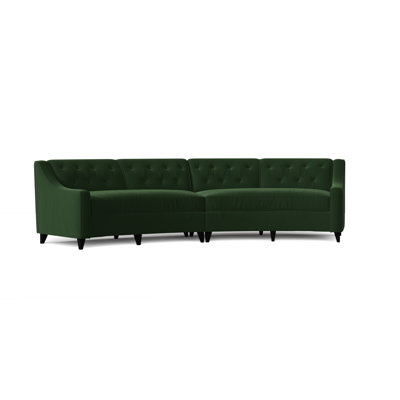Charlotte Upholstered Curved Sectional Symmetrical
