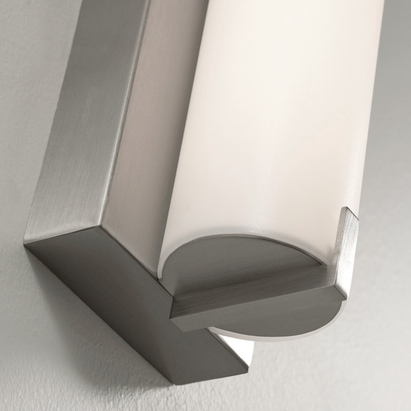 Zaydian LED Flush Mounted Sconce, Satin Nickel