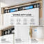 Portes coulissantes dissimulées Hidden Barn Basic 0111 en placage de bois blanc arctique, 32 po x 84 po-109477877-109477883