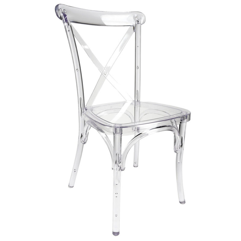 Chaise Crossback ToughResin par Chivari, Clair