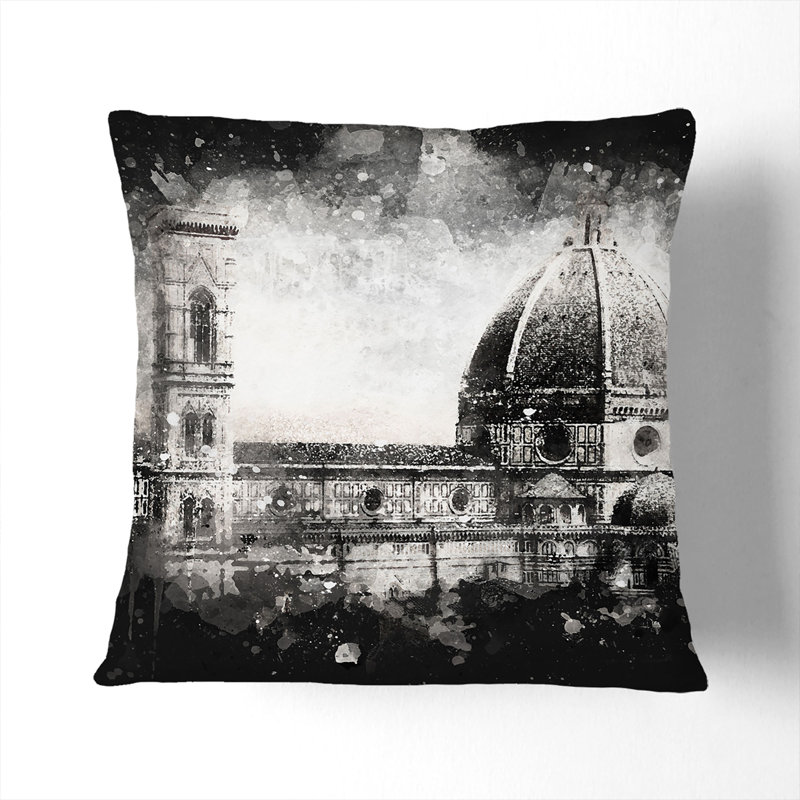 Square Throw Cushion, 40cm H x 40cm W x 15cm D