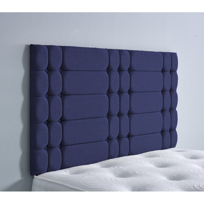 Upholstered Headboard, Blue, Single (3')
