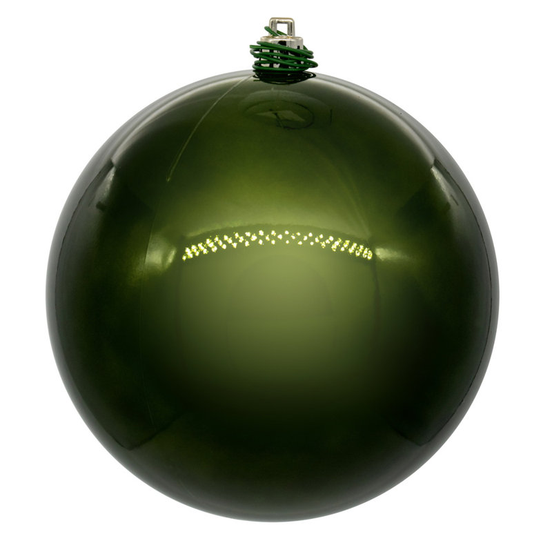 Ensemble d'ornement boule 4 pièces, Vert genévrier, H 6 po x l 6 po x P 6 po