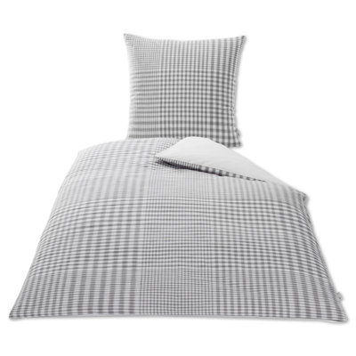 Marlee Cotton Chequered Duvet Cover Set with Pillowcases