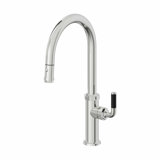 Descanso Kitchen Pull-Down Kitchen Faucet With Button Sprayer - High Arc Spout
