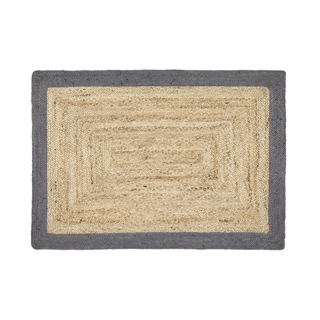 Handgefertigter Teppich Havelock in Beige