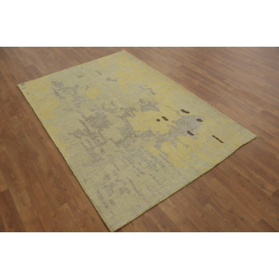 Handmade Modern Abstract Oriental Rug 4x6