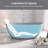 65'' x 33'' Freestanding Soaking Solid Surface Bathtub-110437437