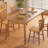 Mayar Cherry Rectangular Solid Wood Top with Solid Wood Base Dining Table-865726077