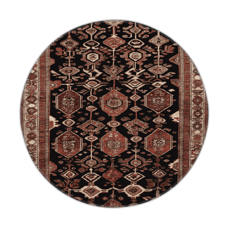 Turkish Brown Indoor and Outdoor Area Rug, Rectangle 5' x 7'