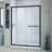 Infinity-Z 74.75" H Framed Sliding Shower Enclosure-25641514-25641518