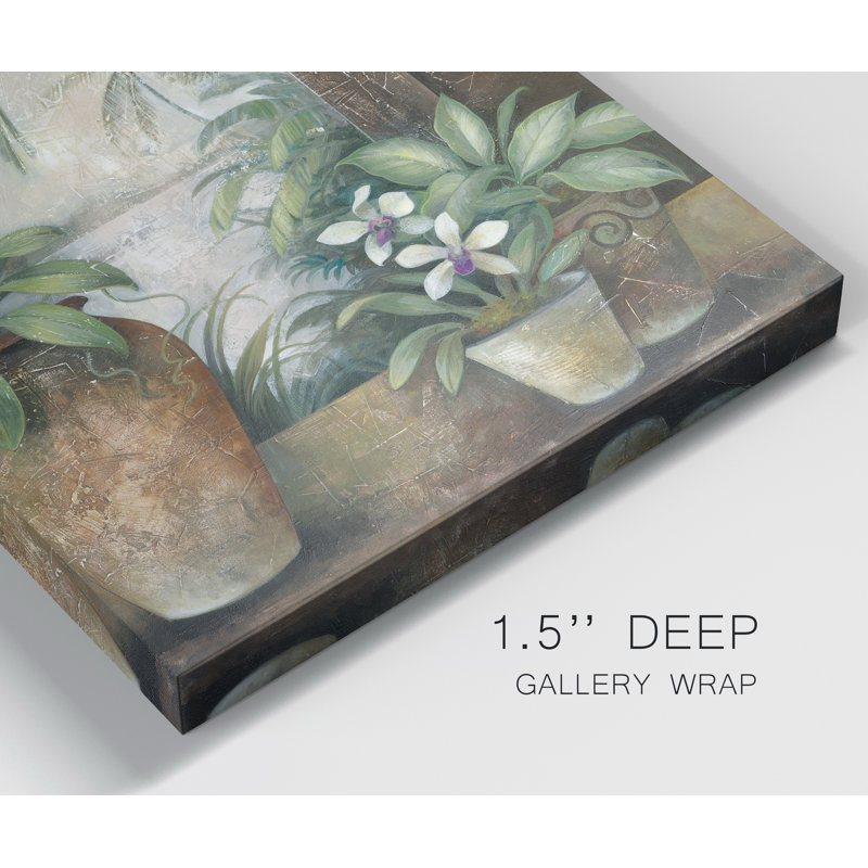 Orchidées dans Paradise II, reproduction d’art sur toile tendue, H 48 po x l 32 po x P 1 po