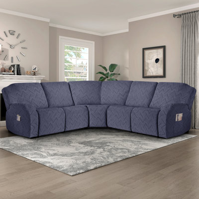 Housses pour canapé inclinables surdimensionnées 5 pièces Wald