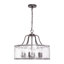 Lustre tambour en verre d'eau 6 lumières-165563377