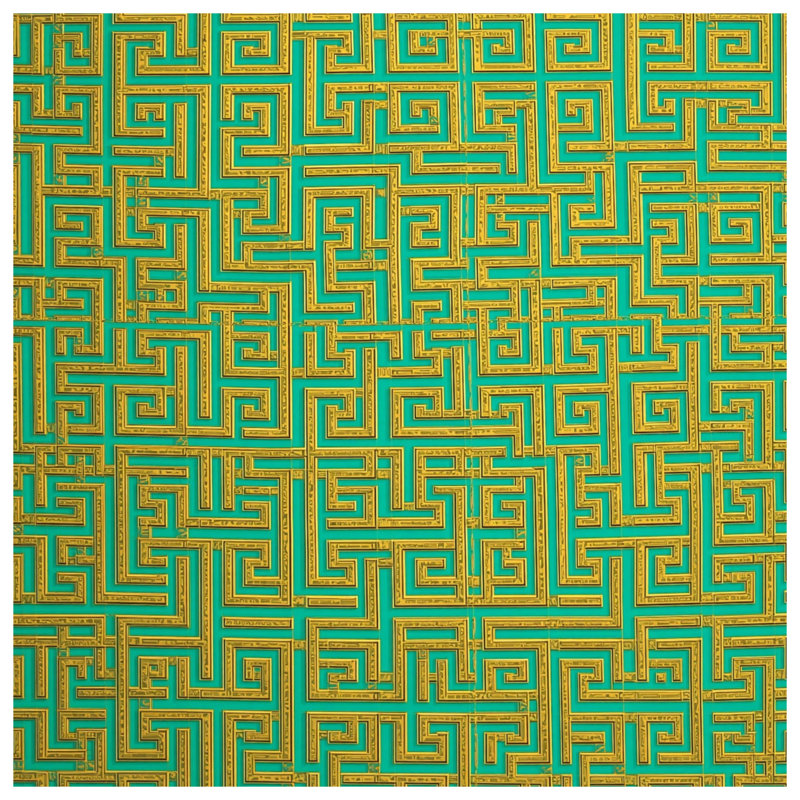 Coussins Intricate Maze, 16 x 16 inches